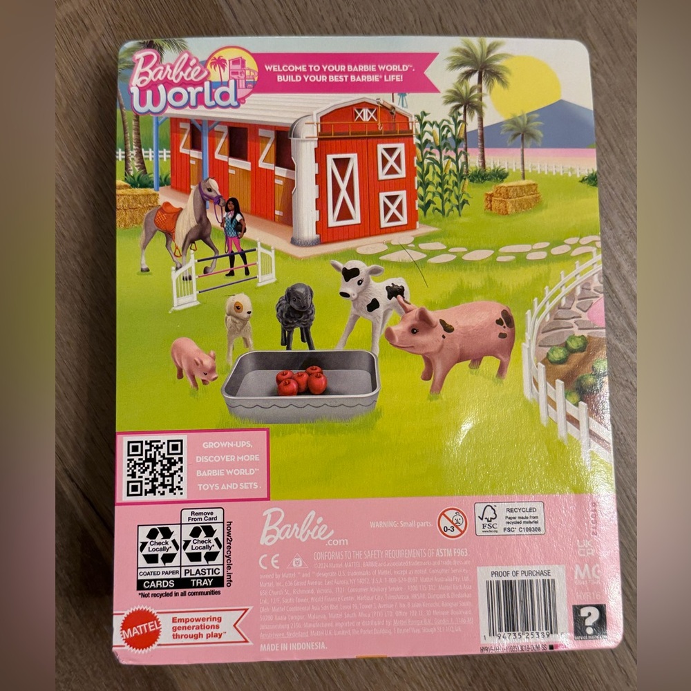 Barbie World Fun on the Farm Animal Toy Figures / Figurines - NEW - Pig Goat Cow - Picture 2 of 2